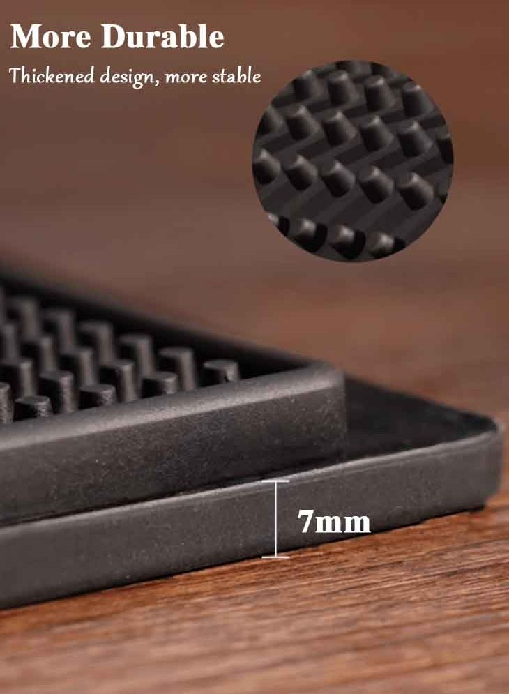 قيادتي القهوة بار حصيرة - للماء بك الجدول حصيرة مع المضادة للانزلاق قبضة ، مقاومة للحرارة وسهلة التنظيف ل كافé ، المطبخ ، متجر الشاي ، الجدول مكان الحصير - اكسسوارات القهوة و كوستر استخدام - Image 5