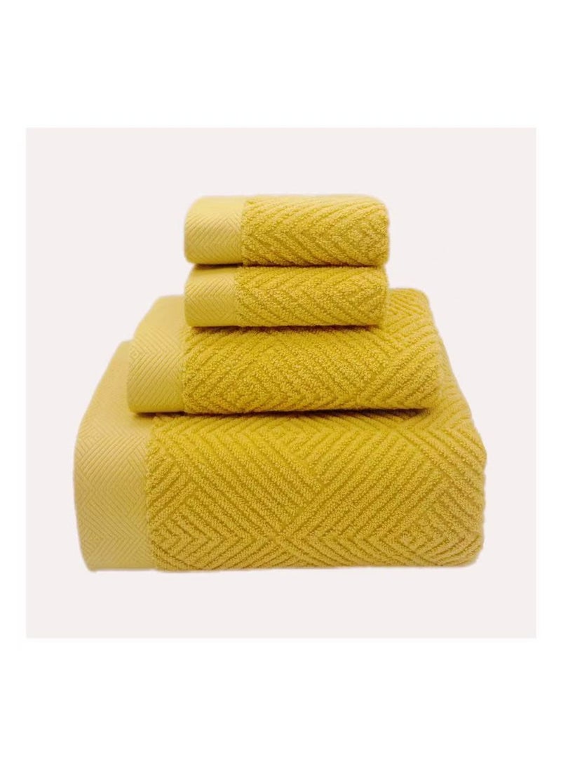 Quick drying and high water absorption luxury bath towels set 100% cotton soft and durable size 70 * 140cm sports hotel spa bathroom sensitive skin daily household use  - Image 1