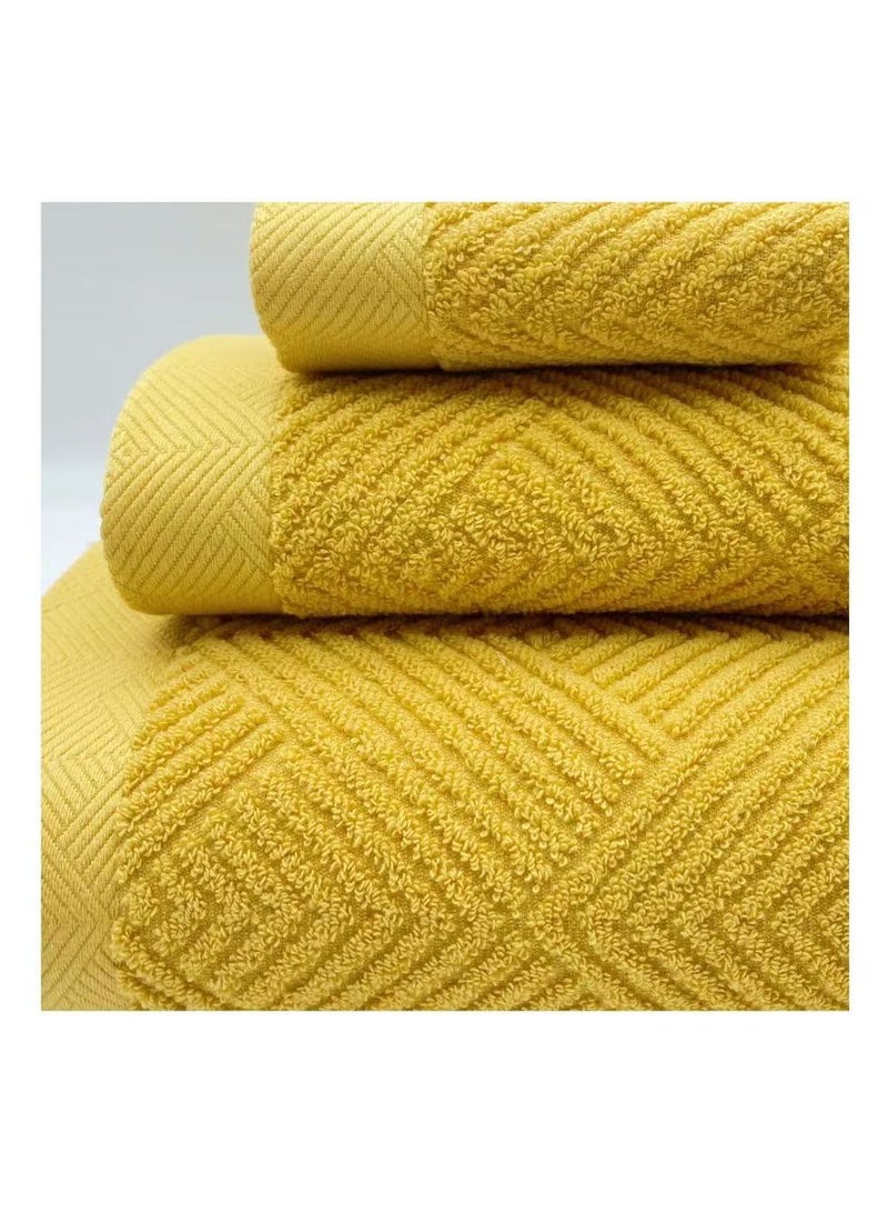 Quick drying and high water absorption luxury bath towels set 100% cotton soft and durable size 70 * 140cm sports hotel spa bathroom sensitive skin daily household use  - Image 4