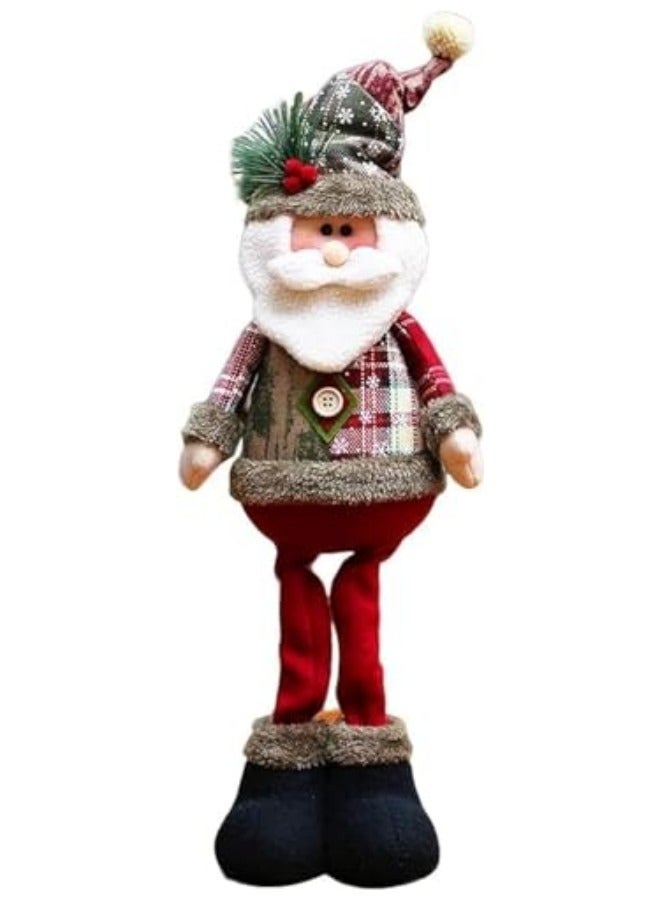 GGEROU Decoration Standing Plush Ornaments, Telescopic Length Standing Doll for Table Fireplace Home Decoration - Image 1