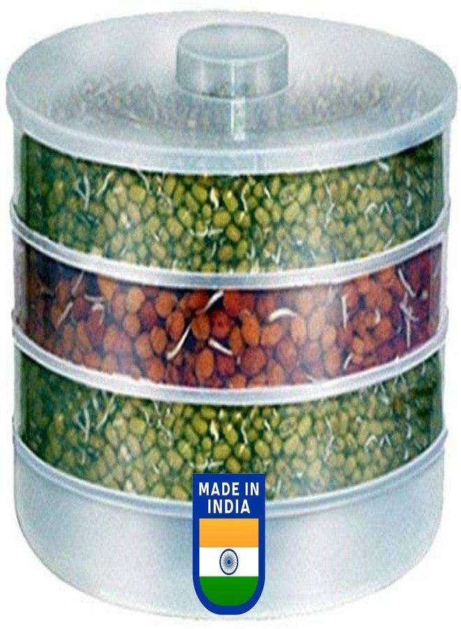 DecoLogy Organic Home Making Fresh Sprouts Beans for Living Healthy Life Sprout Maker 4 Layer Bowl Sprouts Making box for Homed Fruits and Nuts Storage Containers, - Image 4