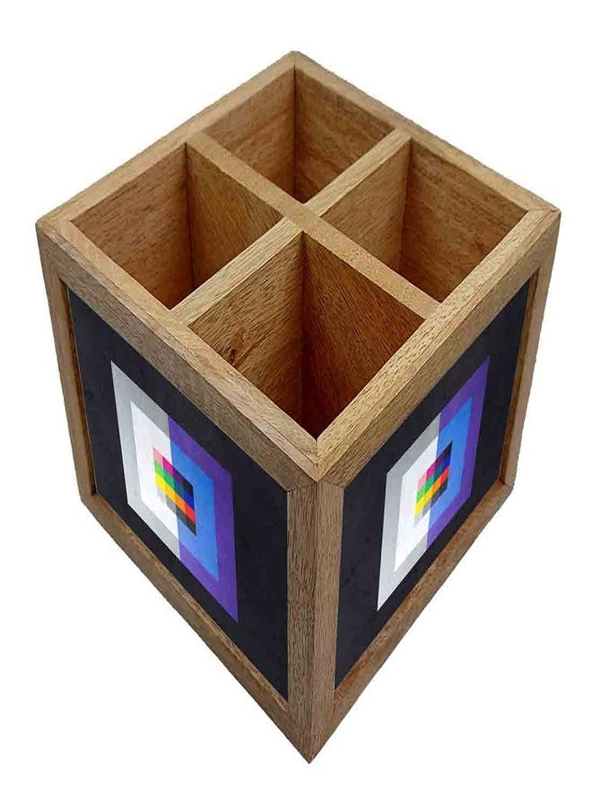Nutcase Wooden Cutlery Stand Holder Silverware Caddy Spoons Forks Knives Organizer for Dining Table & Kitchen -Made in India-Spoons NOT Included - Ello Squares - Image 3