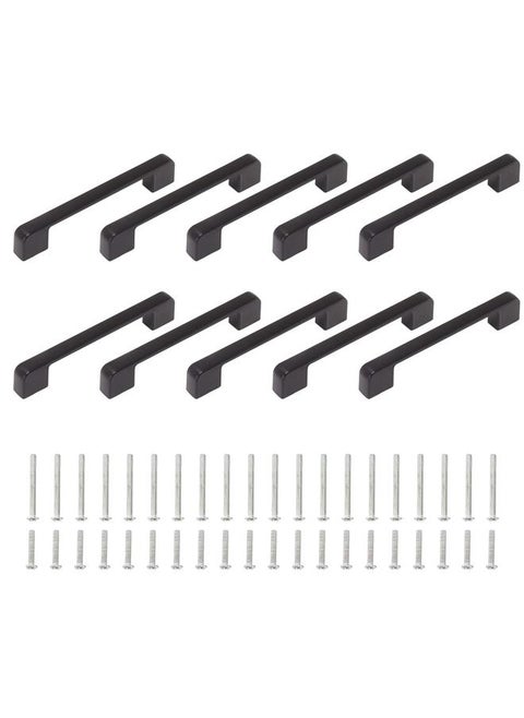 10PCS Cabinet Drawer Handles Pulls Aluminum Alloy Drawer Push Pull Handles for Kitchen Drawer Window Sliding Closet