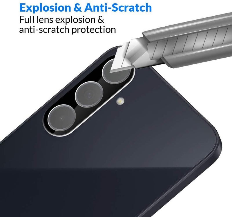 FIRST MART Premium Camera Lens Protection For Samsung Galaxy A55 and Samsung A35 (6.6 Inches) With Edge To Edge Coverage (Black) (Pack of 1) - Image 3
