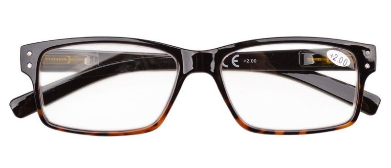 Eyekepper 5 Pack Reading Glasses for Men Includes Reader Sunglasses Spring Hinges Classic Cheater Glasses +1.75 - Image 3