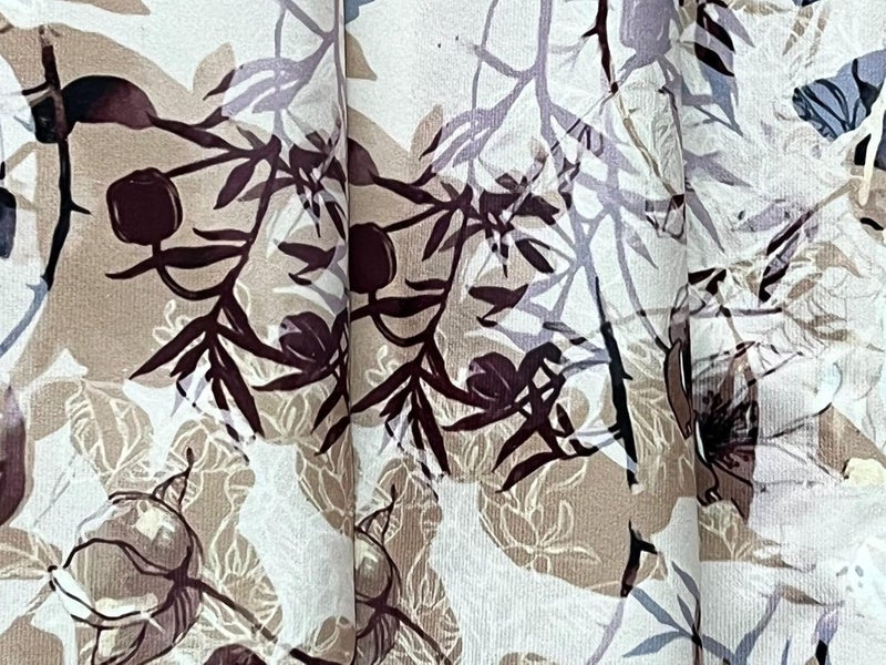FABANE polycotton Printed Sofa Seat Cover for 5 Seater with Heavy Antiskid Backing Machine Washable Sofa Seat Runner for Couch 1 Piece 22 x 48 Inches1 Piece 22 x 68 Inches Brown Leaves - Image 4