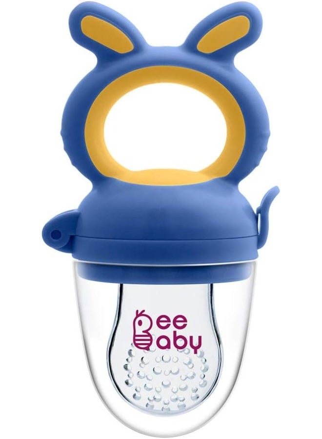 Beebaby Silicone Food and Fruit Nibbler with Extra Silicone Mesh (Chewy - Blue) - Image 1