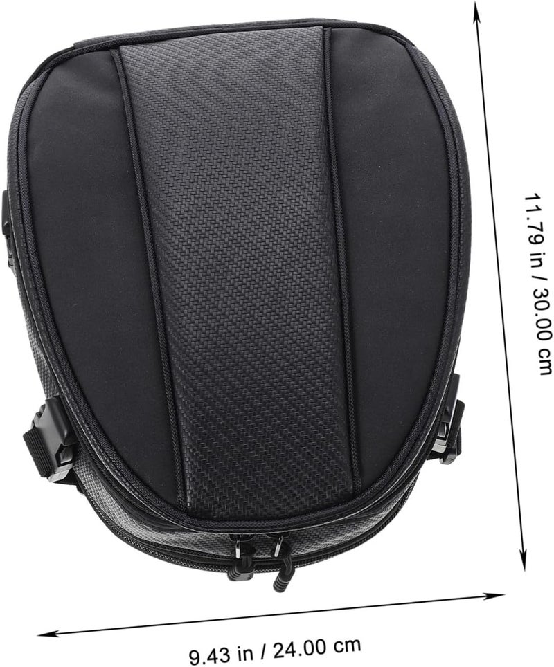 Waterproof Motorcycle Tail Bag and Helmet Holder Pouch Multipurpose Motorbike Backseat Storage Saddle Bag for Outdoor Riding and Powersports - Image 2