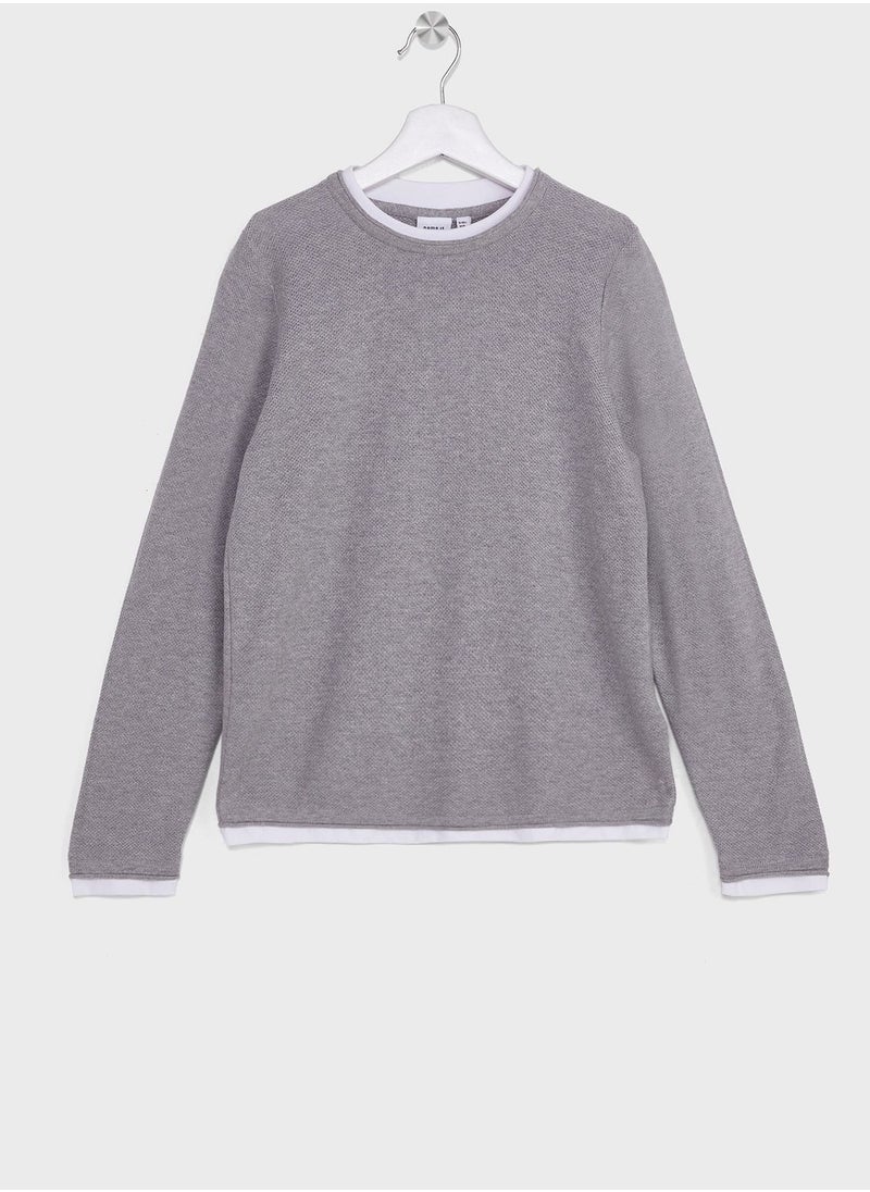 NAME IT - Kids Knitted Sweatshirt - Image 1