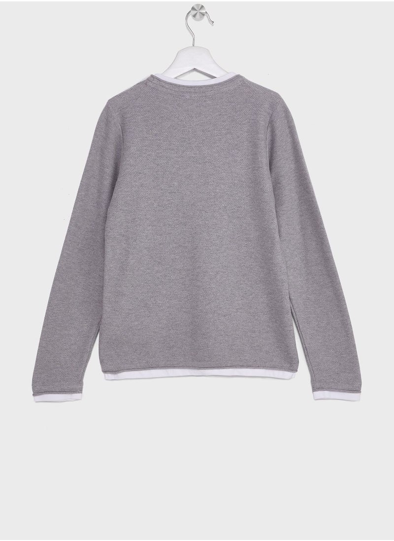 NAME IT - Kids Knitted Sweatshirt - Image 1