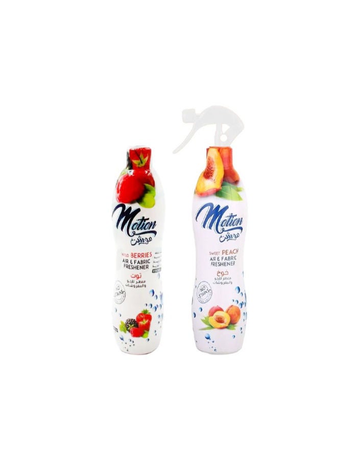 Air Freshener (Trigger Sweet Peach Berries+ Refill Wild Berries) - 400 milliliter