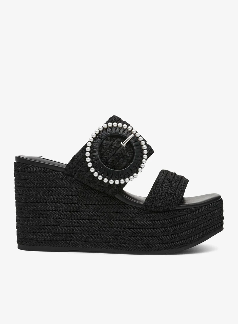 Steve madden jaiden women's black platform heels