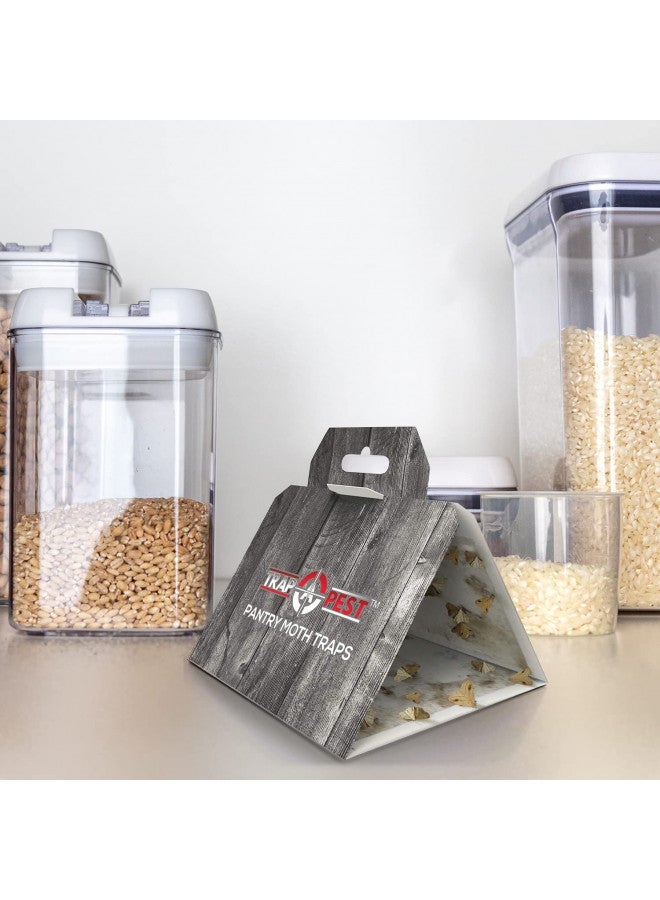 TRAP A PEST 8 Pack Pantry Moth Traps- Safe and Effective for Food and Cupboard- Glue Traps with Pheromones for Pantry Moths  - Image 2