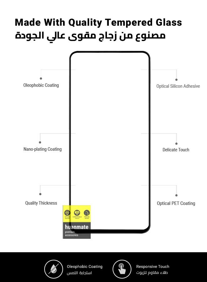 Edge to Edge Full Surface Screen Protector For Infinix Note 30 5G Black/Clear