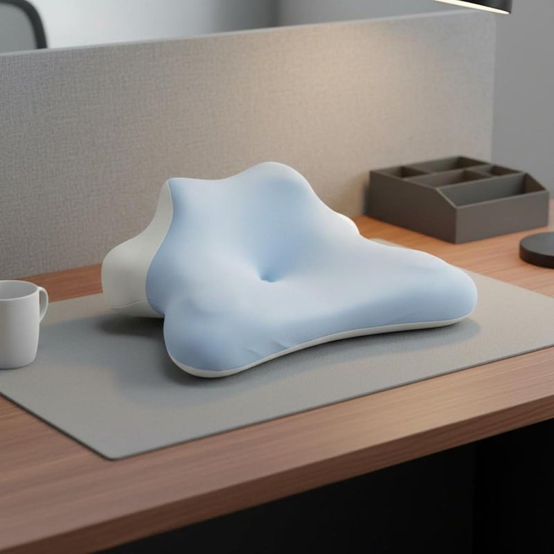 Desk Rest Pillow Gentle and Snug Memory Foam Cushion Desk Pillow Breathable Rest Cushion for Workplace - Image 3