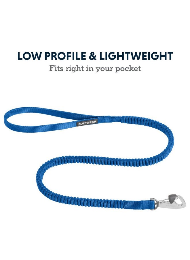 RUFFWEAR Ruffwear, Trail Runner Leash, Compact and Lightweight Stretch Webbing, Locking Crux Clip, Blue Pool, Large  - Image 4