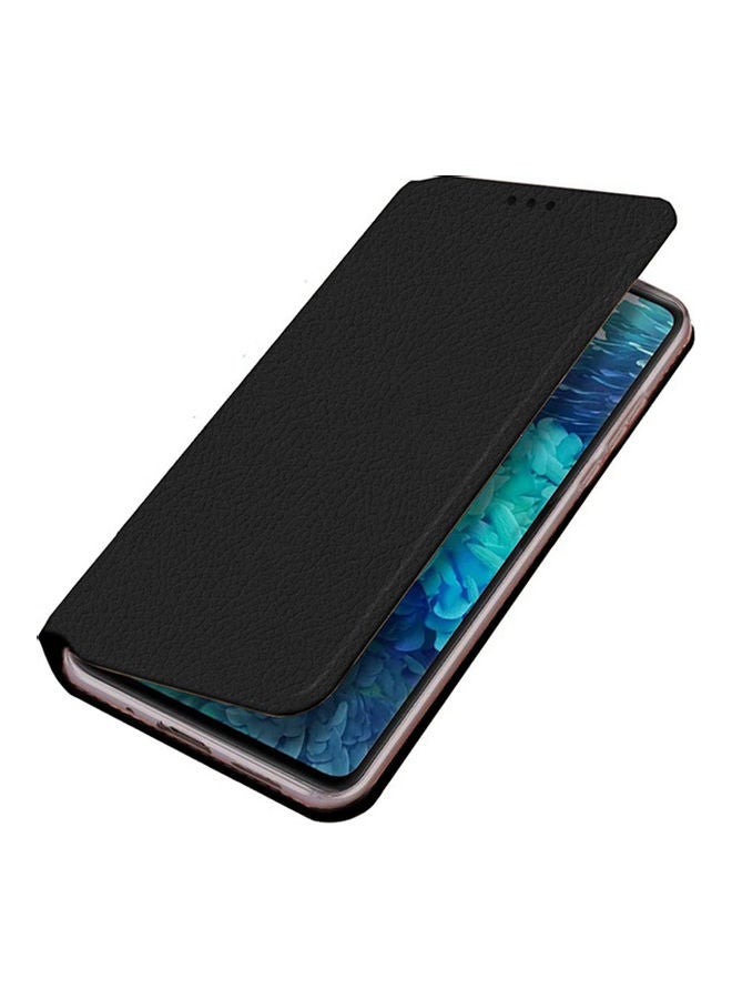 NIBEMINENT Flip Folio Wallet Case Cover For Samsung Galaxy S20 Plus 5G Black  - Image 1