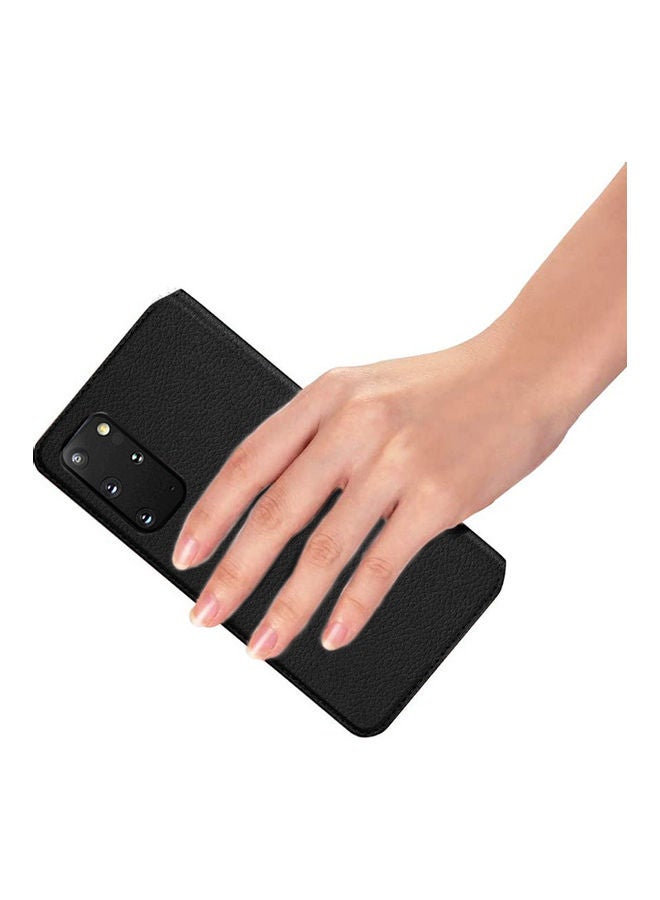 NIBEMINENT Flip Folio Wallet Case Cover For Samsung Galaxy S20 Plus 5G Black  - Image 2