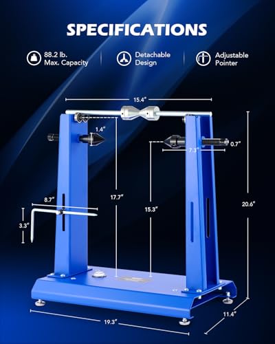 Orion Motor Tech Motorcycle Wheel Balancer & Truing Stand, Tire Balancer Stand for Motorcycle Wheel with Adjustable Truing Pointer, Heavy Duty Bicycle Wheel Truing Stand for Sport Dirt Bike - Image 3