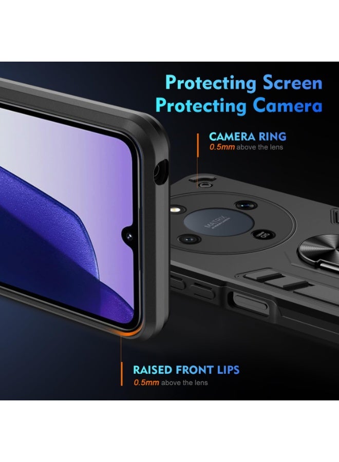 Compatible with Honor X9D Full Protective Case, Compatible with Honor X9D 3 Layer Rugged Shockproof Protective Case with Kickstand,Black - Image 3