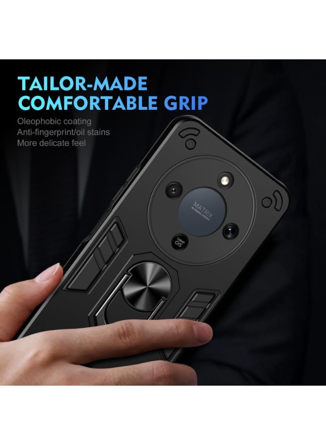Compatible with Honor X9D Full Protective Case, Compatible with Honor X9D 3 Layer Rugged Shockproof Protective Case with Kickstand,Black - Image 5