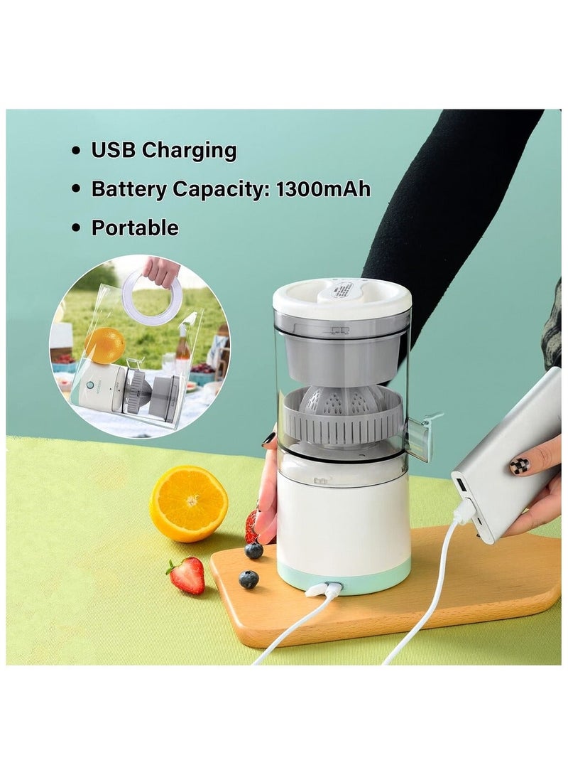 آلات عصارة الحمضيات القابلة لإعادة الشحن للفاكهة عصارة البرتقال مع USB سهلة الضغط لعصير الليمون والليمون الحامض والبرتقال والجريب فروت عصارة فواكه سهلة التنظيف - Image 1