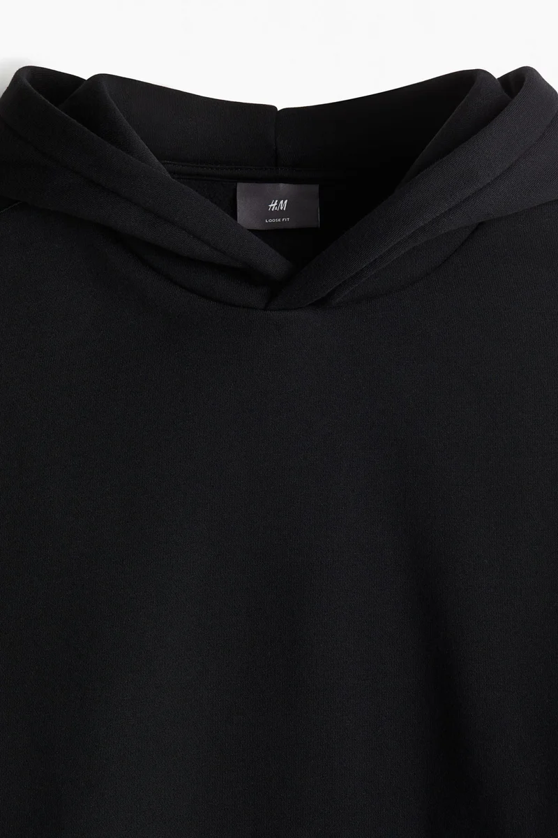 H&M Loose Fit Hoodie With Sidestripes