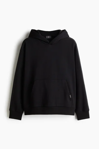 H&M Loose Fit Hoodie With Sidestripes