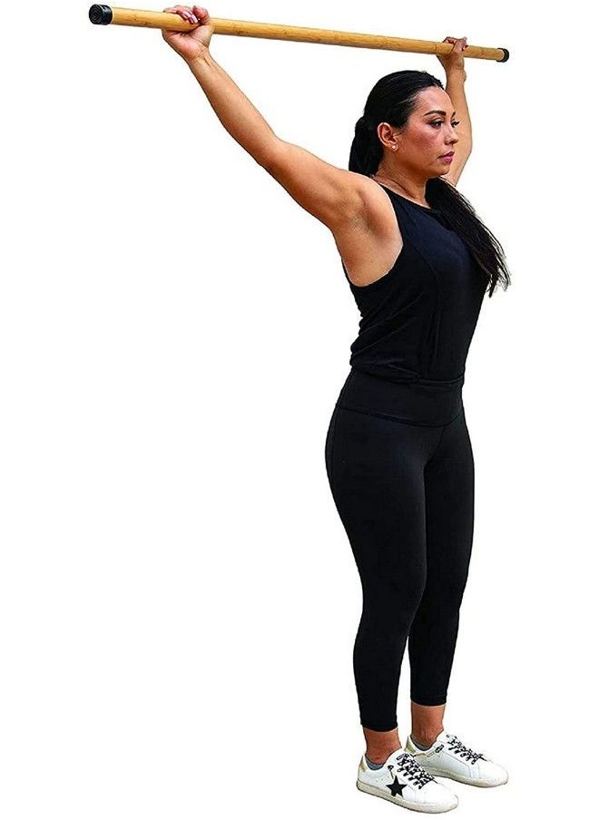 Goldfinch - 6 Feet Gym Wooden Stick For Weight Loss And Also Use Stick For Self Defencestick For Exercise Gatka Bo Staff Yoga With Stick Dandi Yoga Stick (Pack Of 1) - Image 1