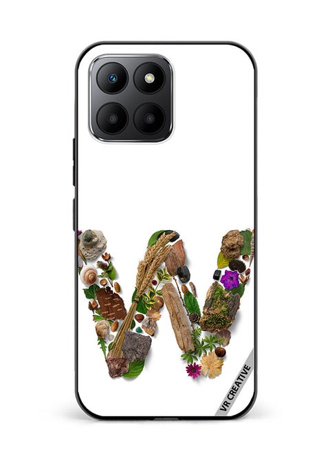 Protective Case Cover For Honor 70 Lite Alphabet W Design Multicolour