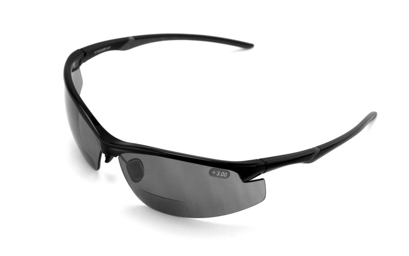 V.W.E. Bifocal High Performance Protective Safety Glasses Light Mirror Tint Bifocal - Reader - Sunglasses Ansi Z87.1 (Matte Black, 2.00) - Image 2