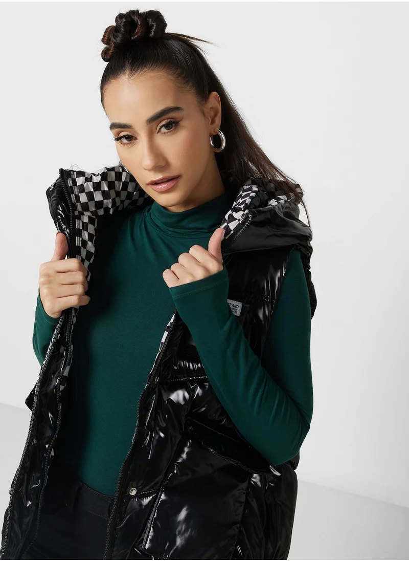 Ginger Urban Minx Hoodie Padded Vest Jacket