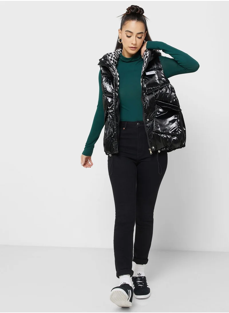 Ginger Urban Minx Hoodie Padded Vest Jacket