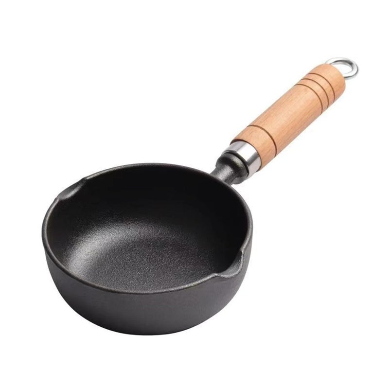 Shop Home Essentials Home Essentials Cast Iron Tadka PanVagharChounkBaghar for Frying DalSpices 4Inch 450gm Gas StoveFriendly PreSeasoned 100 ToxinFree Naturally NonStick Tempering Pan AM306 - Image 1