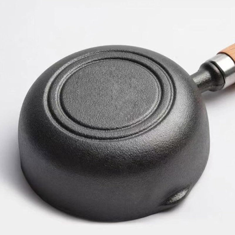 Shop Home Essentials Home Essentials Cast Iron Tadka PanVagharChounkBaghar for Frying DalSpices 4Inch 450gm Gas StoveFriendly PreSeasoned 100 ToxinFree Naturally NonStick Tempering Pan AM306 - Image 5