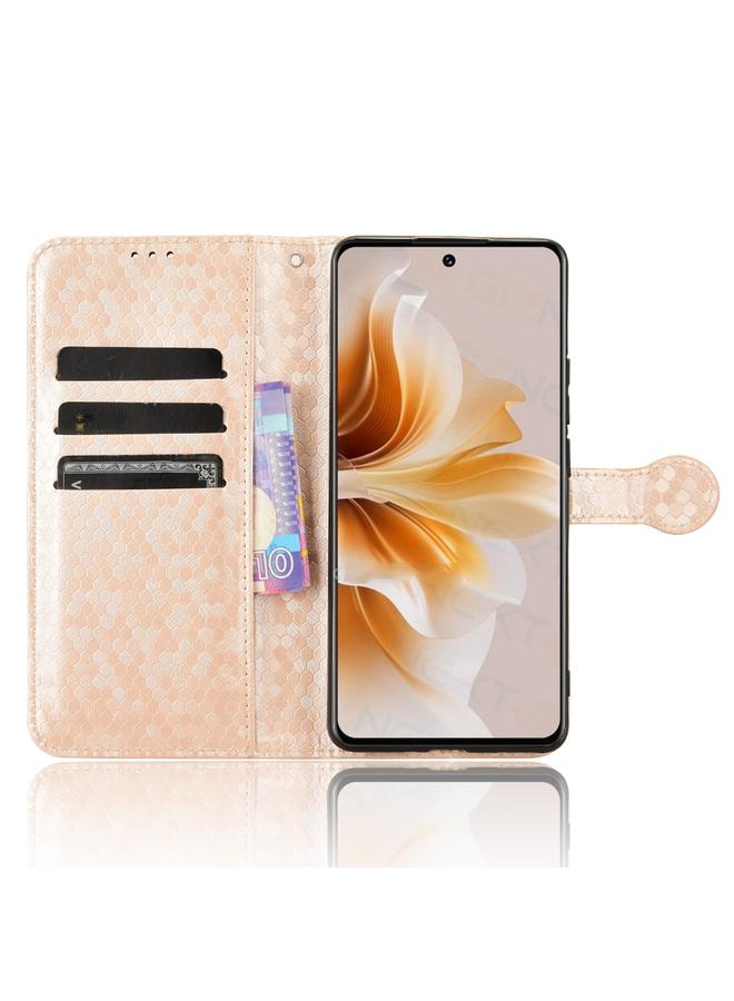S-TOP Case For OPPO A3 Pro 5G Honeycomb Dot Texture Leather Phone Case - Image 4