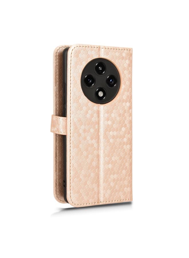 S-TOP Case For OPPO A3 Pro 5G Honeycomb Dot Texture Leather Phone Case - Image 3