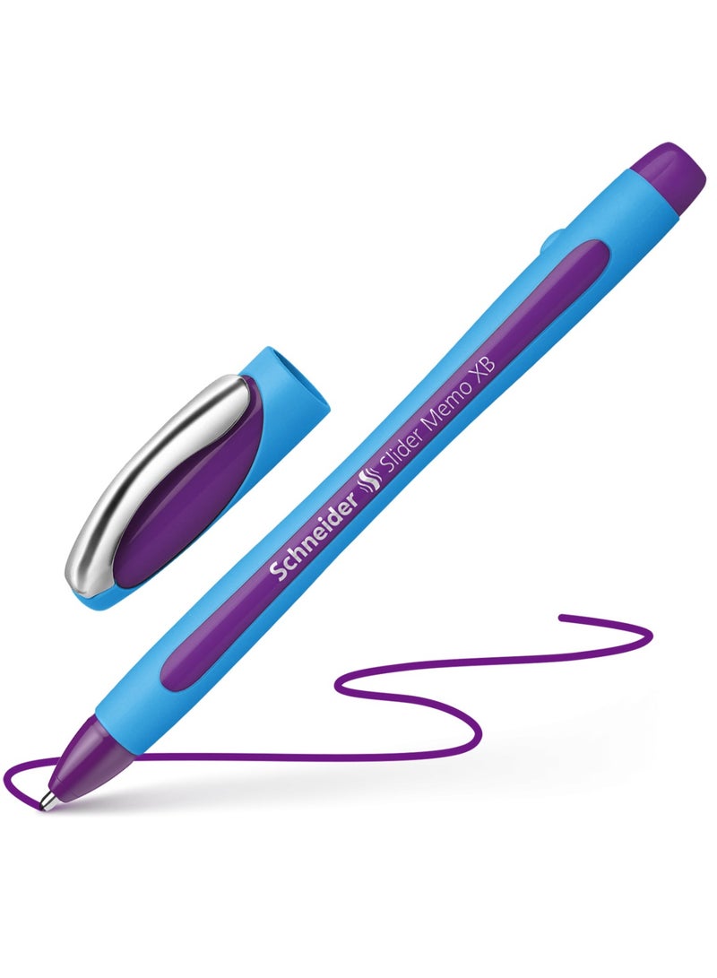 Schneider قلم حبر جاف 1 قطعة مع شريحة XB طرف عريض جداً حبر بنفسجي - Image 1