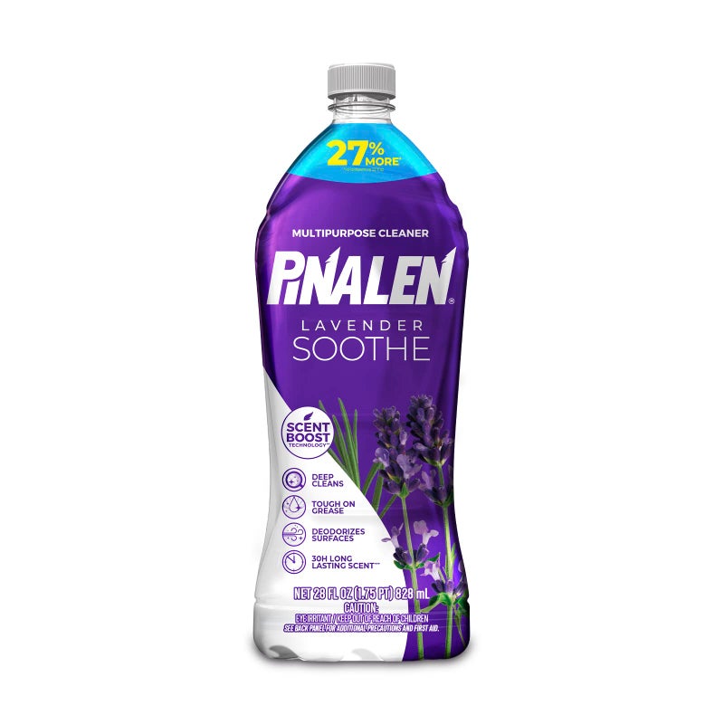 PINALEN Max Aromas Multipurpose Cleaner - Lavender Soothe Scent - 28 fl oz - All Purpose Cleaner for Kitchen, Bathroom, Floors & Surfaces - Image 1