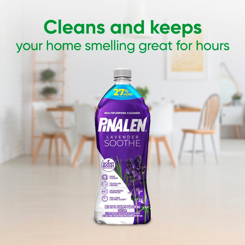 PINALEN Max Aromas Multipurpose Cleaner - Lavender Soothe Scent - 28 fl oz - All Purpose Cleaner for Kitchen, Bathroom, Floors & Surfaces - Image 2