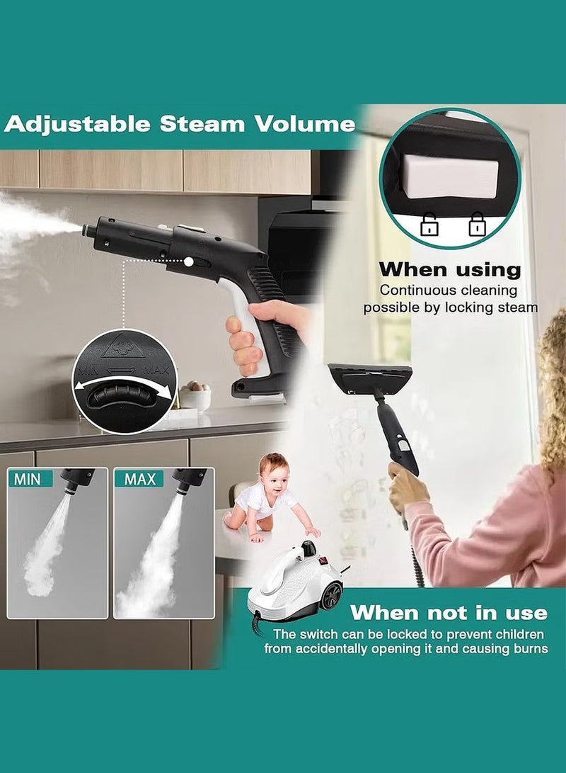 ET-LIFE Steam Cleaner, 5Bar Steam Pressure, 5-8Min Heating Time, 2000W, 2L, for Floor Cleaning/Car Cleaning/Sofa Cleaning/Kitchen Cleaning/Toilet Cleaning/Washer Cleaning/Housekeeping - Image 2