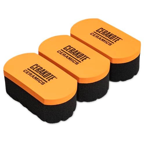 CERAKOTE Foam Applicator Pad (Pack of 3) - Durable Foam Material - Textured Application Surface for Automotive Tire Coatings - Image 1