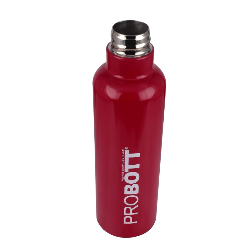 PROBOTT PROBOTT Thermosteel Vacuum Flask Hot & Cold Sports Bottle 600ml -Maroon PB 600-05  - Image 2