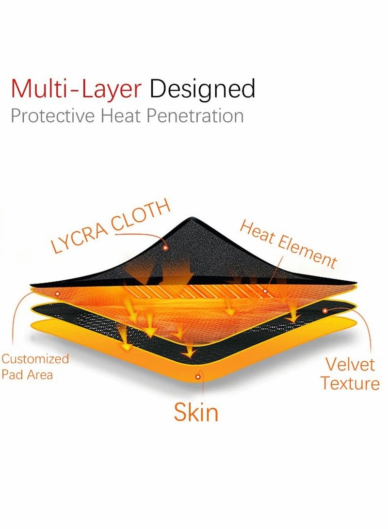 Generic Electric Neck Warmer Wrap Neck Heating Pad for Shoulder Cervical Pain Relief Portable Size Heated Neck Massager with Three Adjustable Heat Modes Black - Image 4