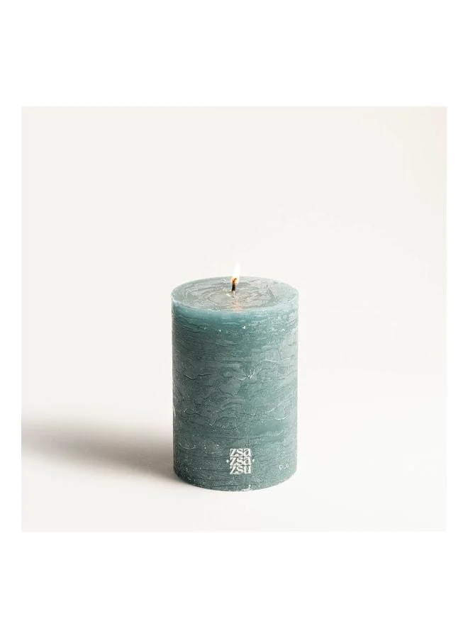 Zsa Zsa Zsu Deurne Petrol Paraffin Candle 9x9x13 cm.