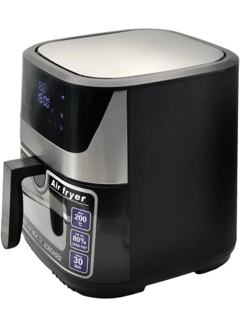 SILVER CREST Family-Sized 12.5L Air Fryer with Transparent Viewing Window Prepare generous portions with ease while monitoring your food through the transparent design, ensuring perfect results without opening the fryer and losing heat during cooking. - Image 2