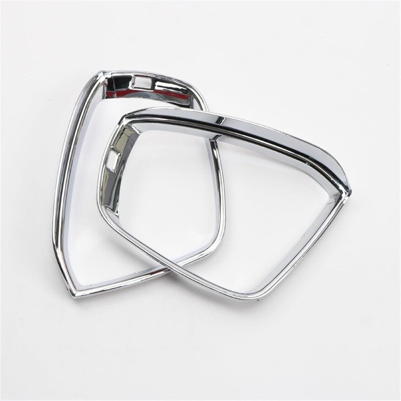Wivplex 2PCS ABS Chromed Car Rearview Mirror Covers - Image 2