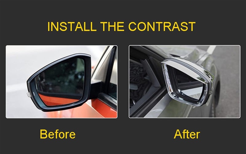 Wivplex 2PCS ABS Chromed Car Rearview Mirror Covers - Image 5