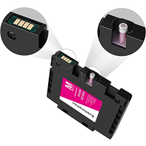 INK+ SG500 SG1000 Version A Sublimation Cartridge Compatible for Sawgrass Virtuoso SG500 SG1000 Printer (1 Black, 1 Cyan, 1 Magenta, 1 Yellow, 4-Pack) Version A - Image 4