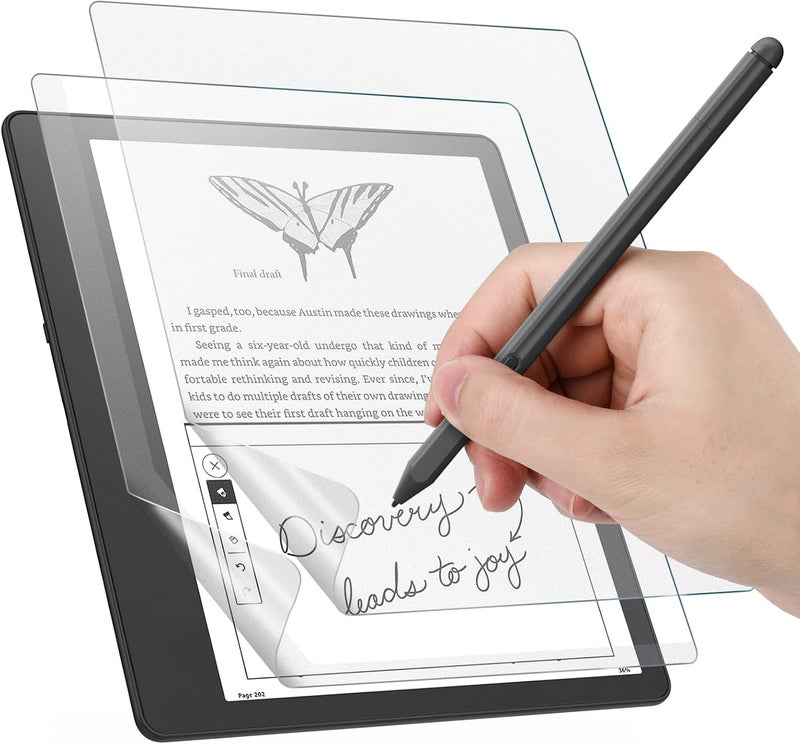 MoKo 2 Pack Matte Screen Protector for 10.2" Kindle Scribe 1st Generation 2024/2022 Release, Paper-Feeling Film Writing Anti-Glare Premium PET Film fit Kindle Scribe 2024/2022, Matte - Image 1